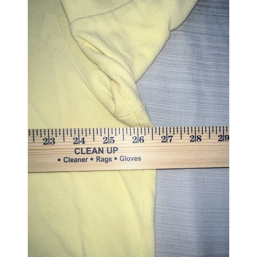 Polo Jeans Co Ralph Lauren Polo Shirt Mens XXL Flag Yellow Short Sleeve Collared